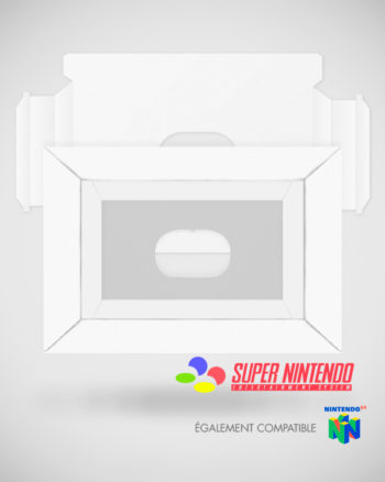 Cale de remplacement pour boîte de jeu Super Nintendo SNES PAL FR (privé)