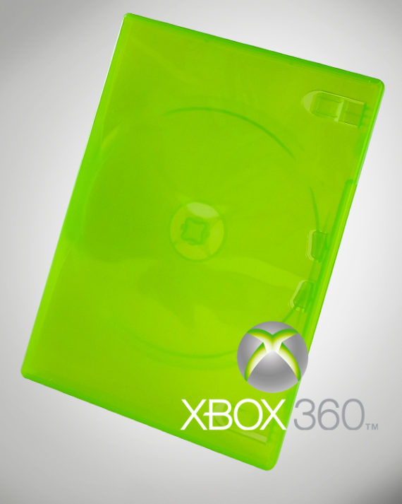 Boîtier de remplacement Vert transparent pour Xbox 360