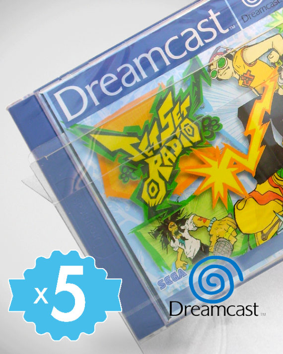 5 Crystal box Étuis de protection pour boîte de jeu Sega Dreamcast (DC PAL) 0,4 mm