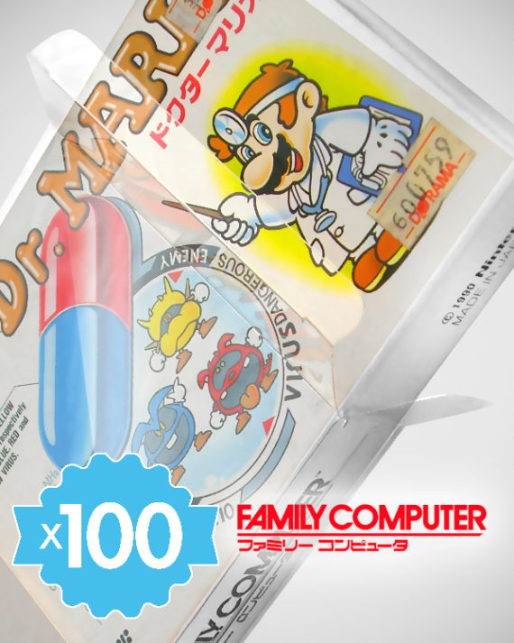 100 Crystal box Étuis de protection pour boîte de jeu Nintendo Famicom NTSC-J 0,4 mm