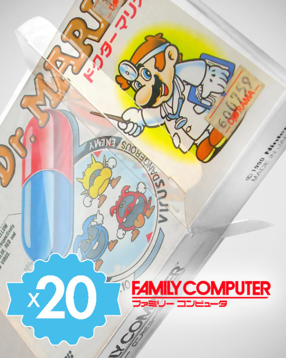 20 Crystal box Étuis de protection pour boîte de jeu Nintendo Famicom FC NTSC-J 0,4 mm