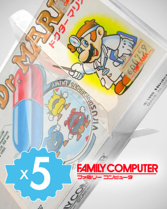5 Crystal box Étuis de protection pour boîte de jeu Nintendo Famicom FC NTSC-J 0,4 mm