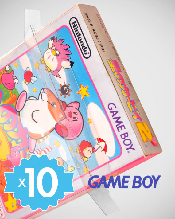 10 Crystal box Étuis de protection Nintendo Game Boy (Grand format JAP) 0,4 mm