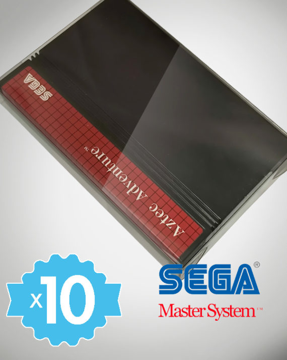 10 Crystal box Étuis de protection pour cartouche de jeu Sega Master System MS (loose) 0,4 mm