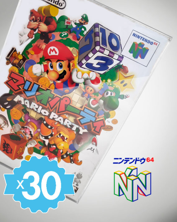 30 Crystal box Étuis de protection pour boîte de jeu Nintendo 64 N64 japonais NTSC-J 0,4 mm