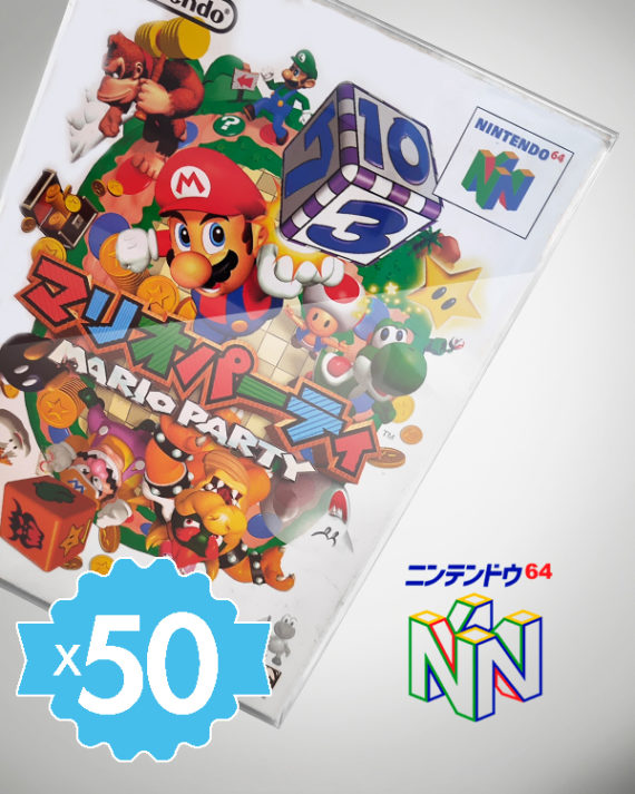 50 Crystal box Étuis de protection pour boîte de jeu Nintendo 64 N64 japonais NTSC-J 0,4 mm