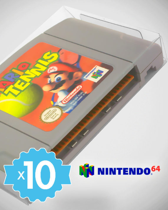 10 Crystal box Étuis de protection pour cartouche de jeu Nintendo 64 N64 PAL US NTSC NTSC-J (loose) 0,4 mm