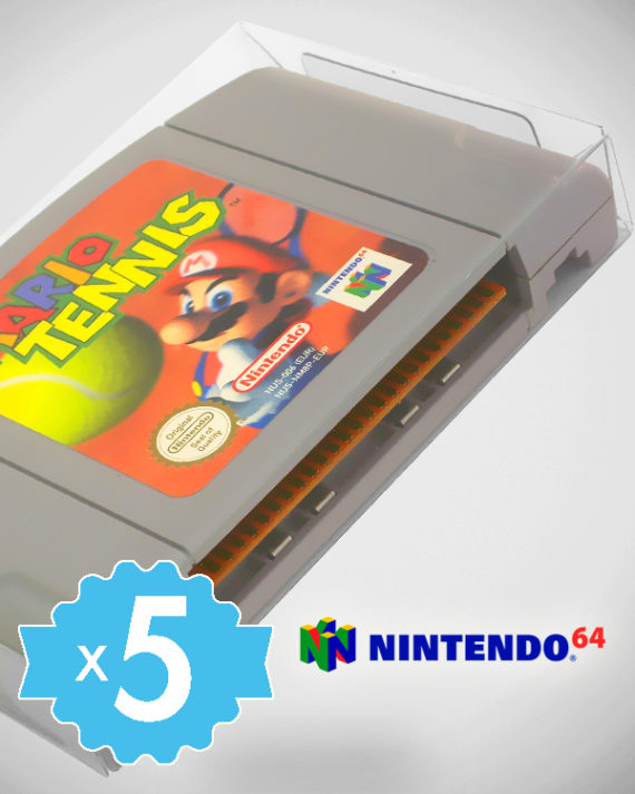 5 Crystal box Étuis de protection pour cartouche de jeu Nintendo 64 N64 PAL US NTSC NTSC-J (loose) 0,4 mm