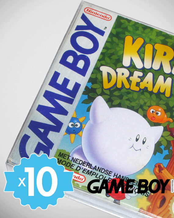 10 Crystal box Étuis de protection pour Nintendo Game Boy (GB PAL) 0,4 mm