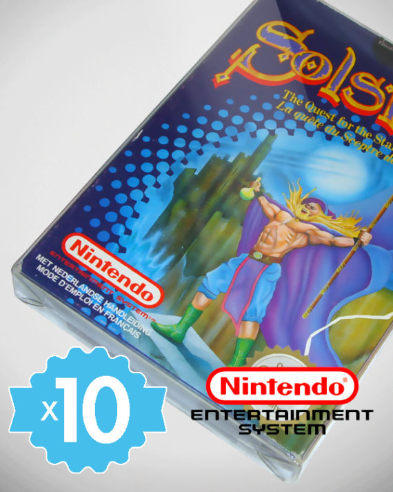 10 Crystal box Étuis de protection pour boîte de jeu Nintendo NES PAL FR 0,4 mm