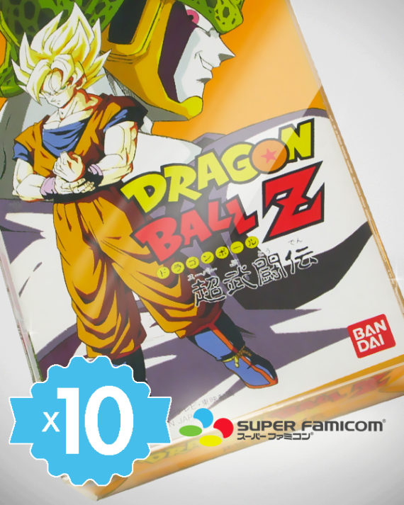 10 Crystal box Étuis de protection pour boîte de jeu Super Famicom SFC 0,4 mm