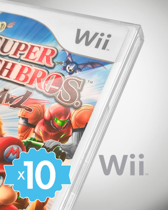 10 Crystal box Étuis de protection pour boîte de jeu Nintendo Wii 0,4 mm