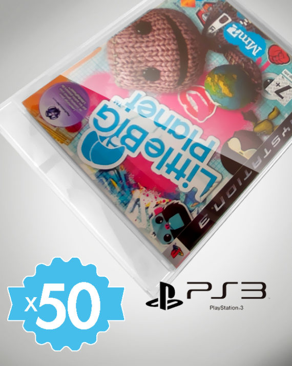 50 Crystal box Étuis de protection pour boîte Sony Playstation 3 PS3 0,4mm