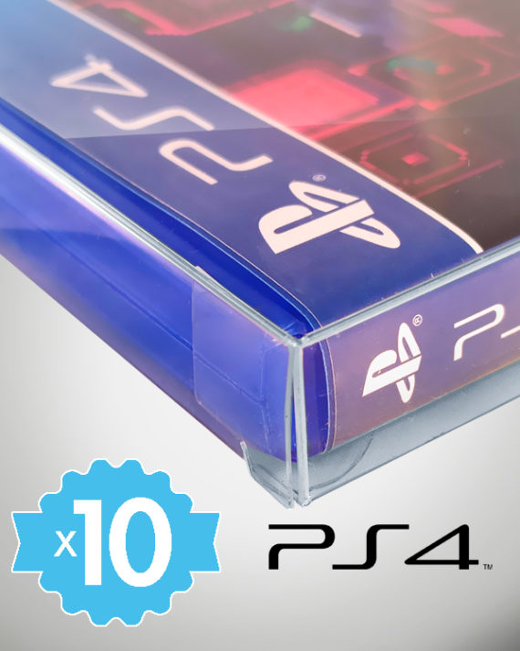 10 Crystal box Étuis de protection pour boîte Sony Playstation 4 PS4 0,4mm