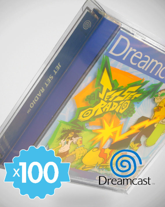 100 Crystal box Étuis de protection pour boîte de jeu Sega Dreamcast (DC PAL) 0,4 mm – Image 2