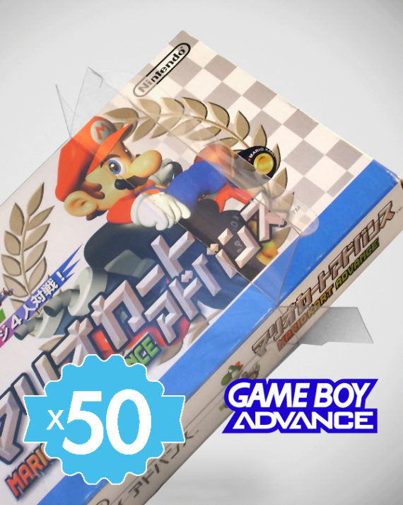 50 Crystal box Étuis de protection Nintendo Game Boy Advance (GBA JAP) 0,4 mm