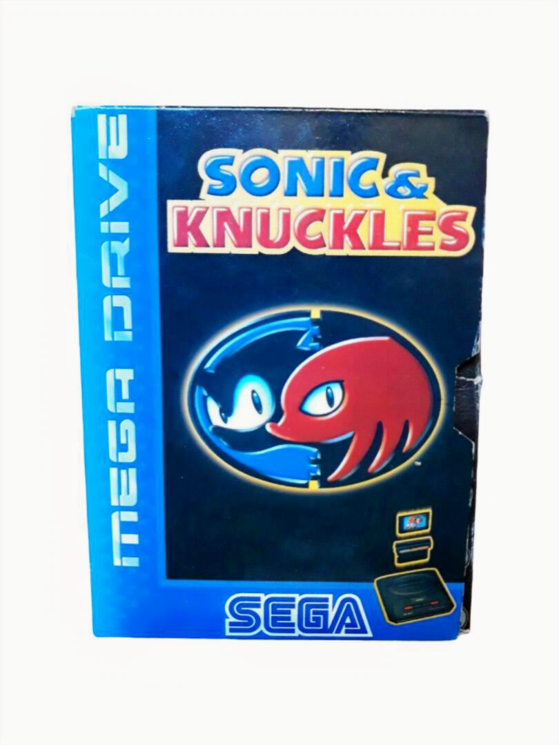 Crystal Box – Étui de protection pour boîte de jeu SONIC & KNUCKLES Sega Megadrive